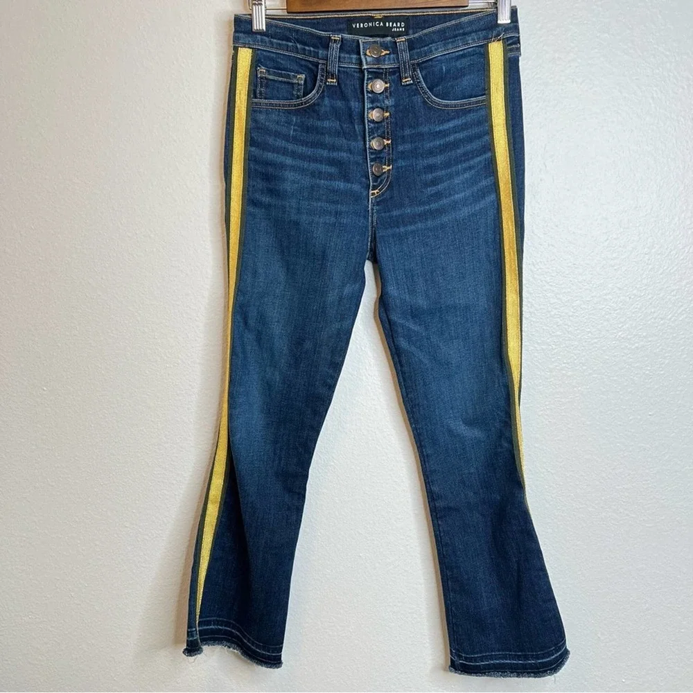 Veronica Beard Carolyn Baby Bootcut Jeans High Rise - Picture 2 of 8